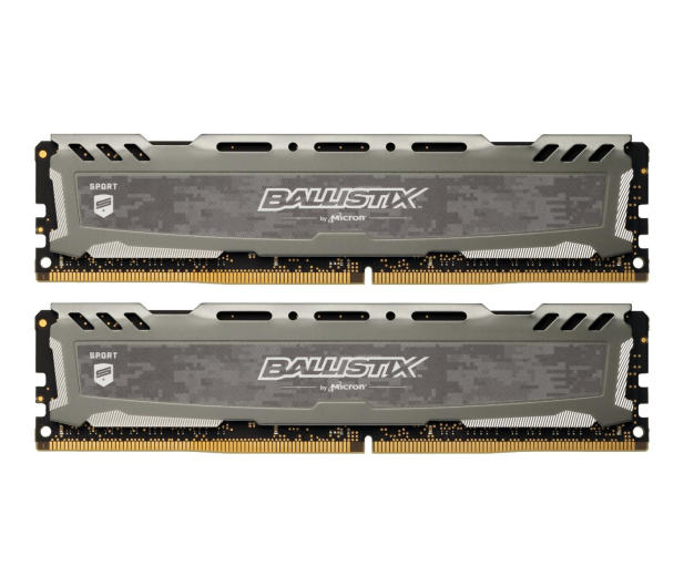 BALLISTIX DDR4 Sport LT 16GB(2*8 GB)/3200 CL16 SR x8 BLS2K8G4D32AESBK - 481896 - zdjęcie